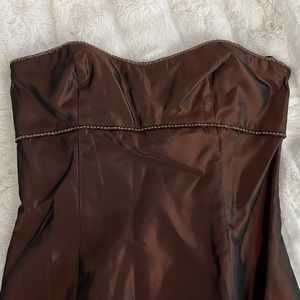 Jessica McClintock for Gunne Sax bronze gown, juniors size 9